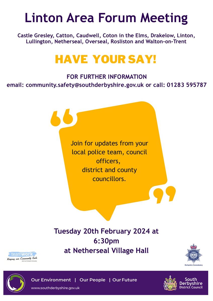 South Derbyshire District Council Linton Parish Council